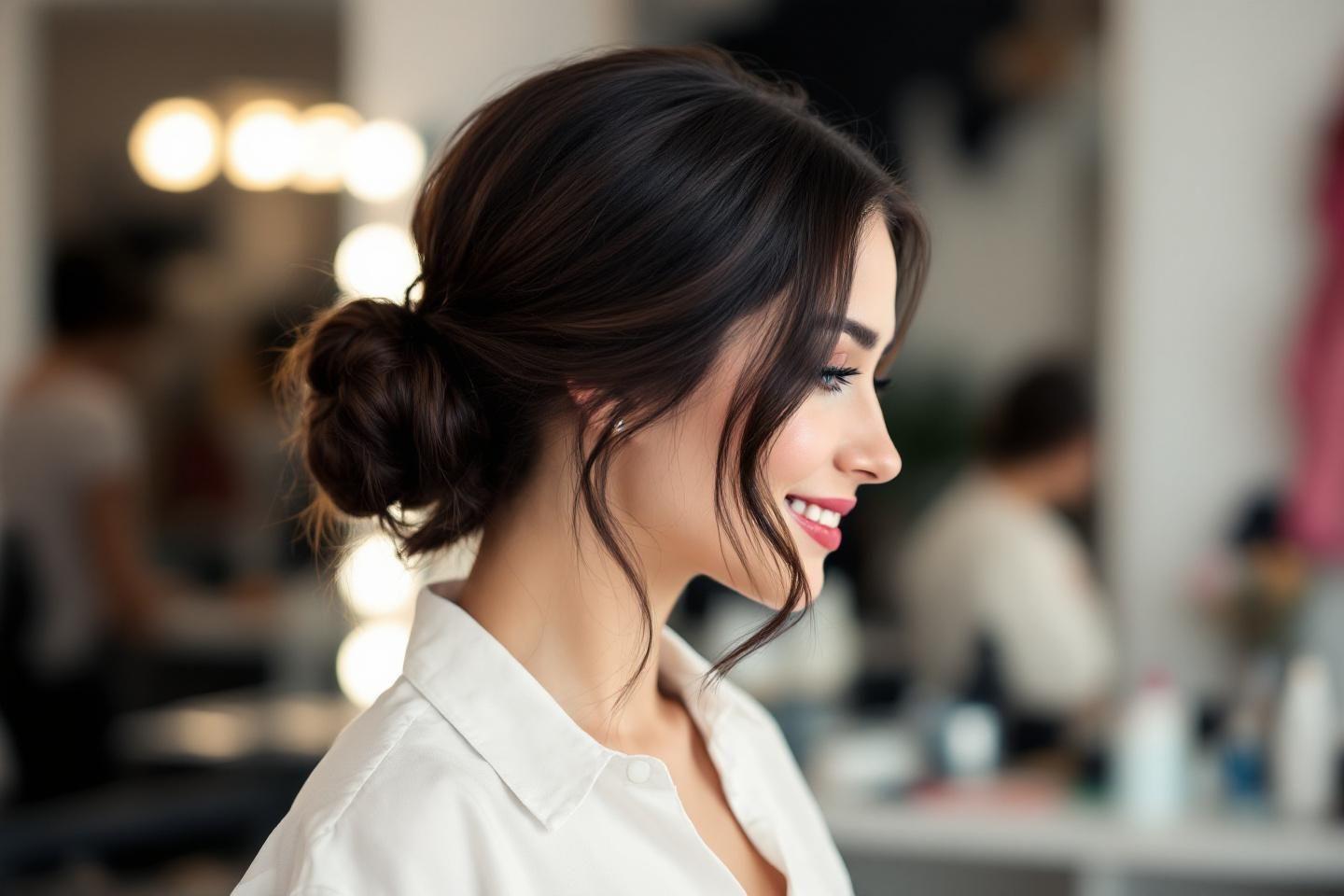 Chignon bas facile et &eacute;l&eacute;gant pour cheveux fins : tuto coiffure rapide