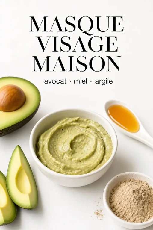 Masque pour le visage maison naturel à base d'ingrédients frais dans un bol