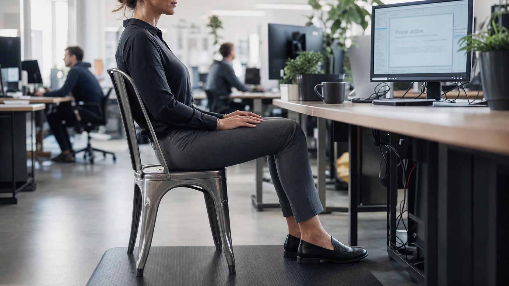 Exercices à faire au bureau : nuque et dos, énergie