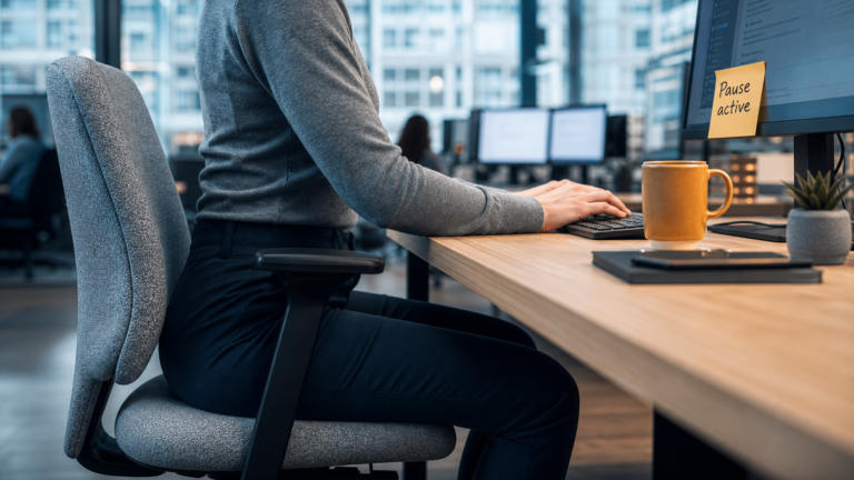 Exercices à faire au bureau : nuque, dos et énergie