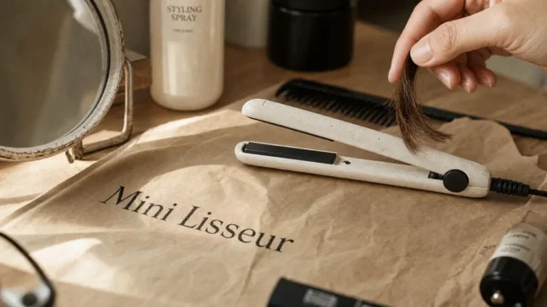 Mini lisseur cheveux courts 26 mm, 185°C