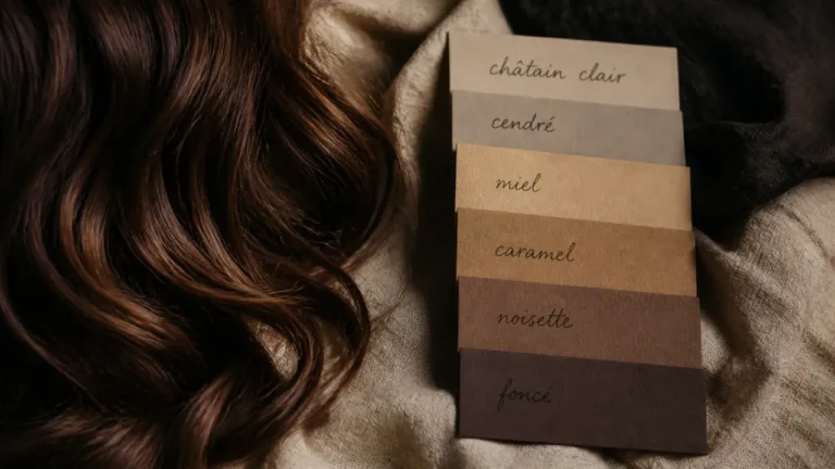 Chatain couleur cheveux : cendré, miel et caramel