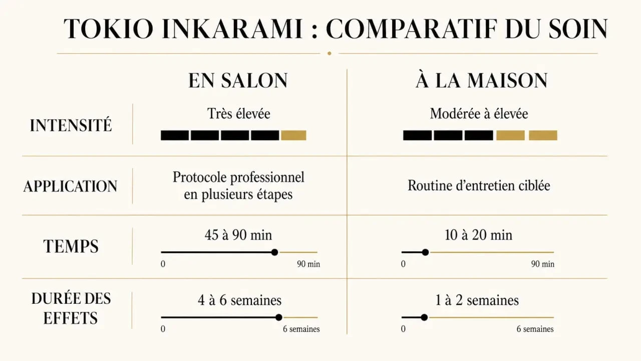 Comparatif soin tokio cheveux en salon et à la maison