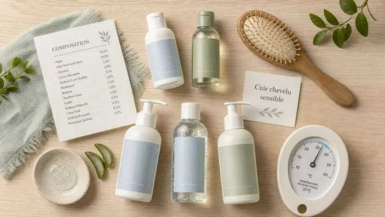 Meilleures marques soins capillaires peau sensible : cuir chevelu apaisé, soins sans décaper