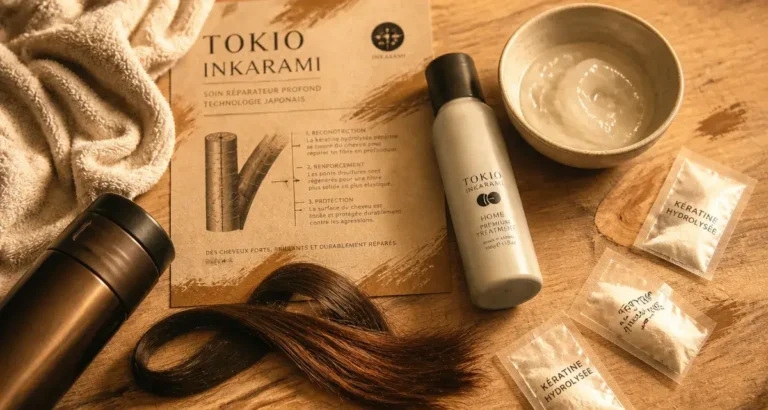 Soin tokyo cheveux : mèche abîmée et crème hydratante