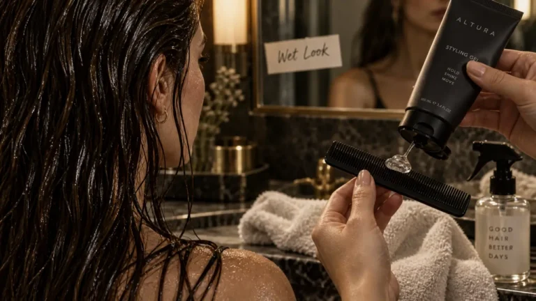 Gel cheveux pour fixation nette sans effet cartonné