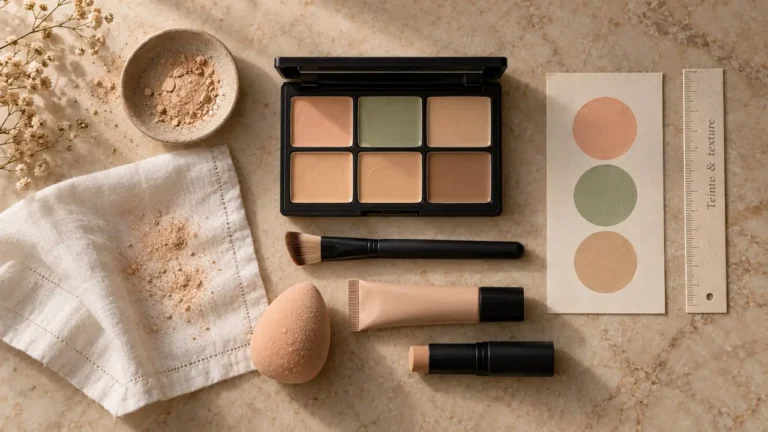 Correcteur maquillage : bonne teinte pour corriger sans effet matière
