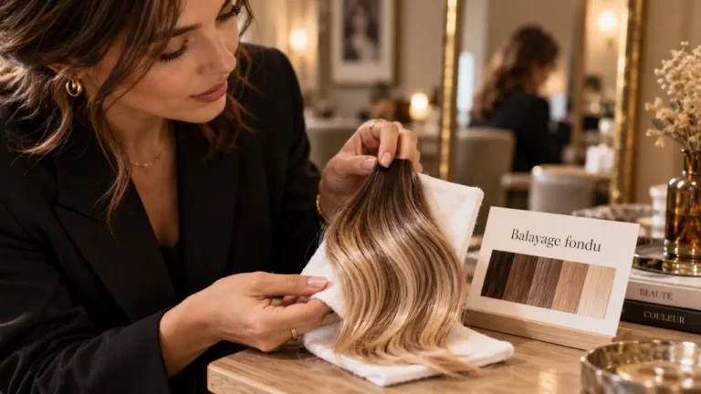 Couleur cheveux tendance 2026 : blond beige, brun miroir ou cuivre épicé en salon